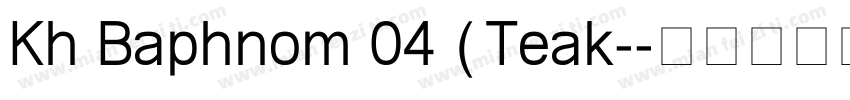 Kh Baphnom 04 (Teak-字体转换